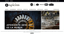 Desktop Screenshot of apicius.es